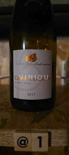 Dolina Loare Coteaux-du-Layon Domaine Bodineau 2017