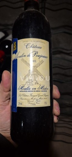 Bordeaux Moulis-en-Médoc Château Moulin de Poujeaux 2001