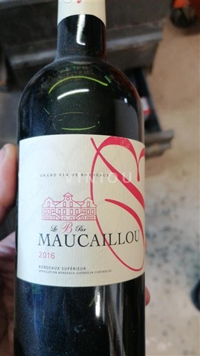 Bordeaux Bordeaux superior Château Maucaillou Le B de Maucaillou 2016