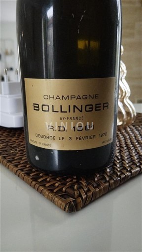 Champaña Champán Bollinger R.D. 1961