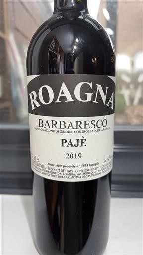 Pijemont Барбареско Roagna Pajè 2019