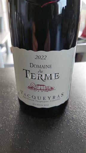 Vine Rouge sec Domaine Terme 2022 Frankrig Rhône-dalen Vacqueyras AOC