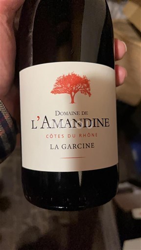 Rhônen laakso Côtes-du-rhône Domaine L'Amandine La Garcine 2024