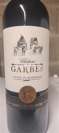 Bordeaux Côtes de Bordeaux Château Garbes Fût de Chêne Non-Vintage