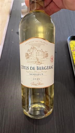 Viner Blanc moelleux Pierre Chanau 2024 Frankrike Sydväst Côtes-de-bergerac AOC
