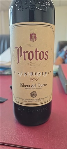 Castilien og León Ribera del Duero Protos Gran Reserva 2017