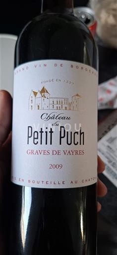 Bordeaux Graves-de-vayres Château Petit Puch 2009