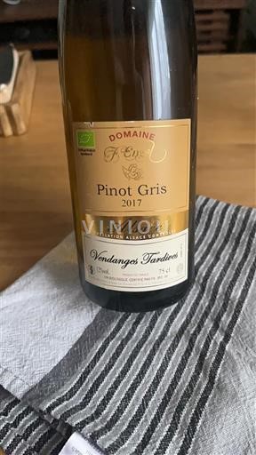 Alsace Vendanges Tardives Domaine F Engel 2017