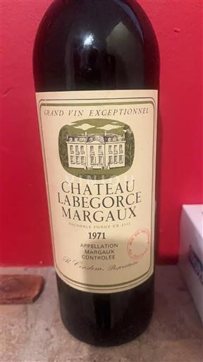 Bordeaux Margaux Château Labégorce Margaux 1971