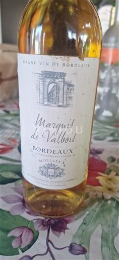 Bordeaux Marquis de Valbois Không niên vụ