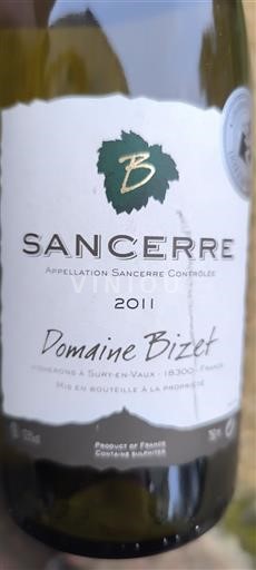 Vinhos Blanc sec Domaine Bizet 2011 França Vale do Loire Sancerre AOC