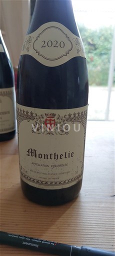 Rượu vang Rouge sec NC NC 2020 Pháp Bourgogne Monthélie AOC