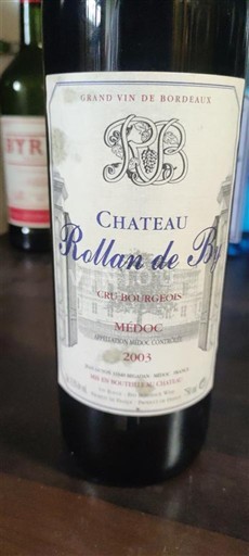 Bordo Медок Cru Bourgeois Château Rollan de By 2003