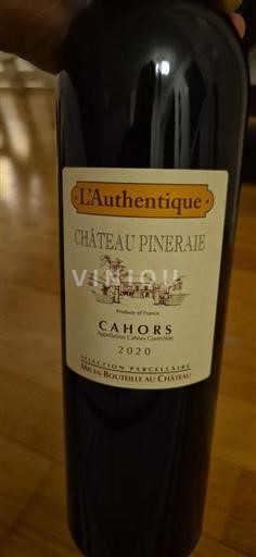 Southwest Cahors Château Pineraie L'Authentique 2020