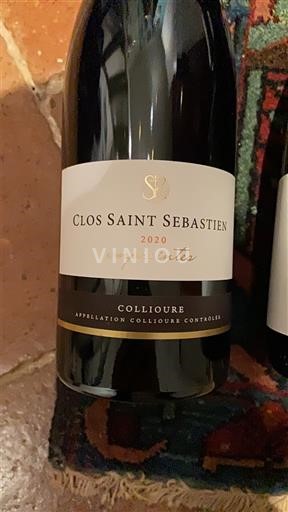 Weine Rouge sec Empreintes Clos Saint Sebastien 2020 Frankreich Roussillon Collioure AOC