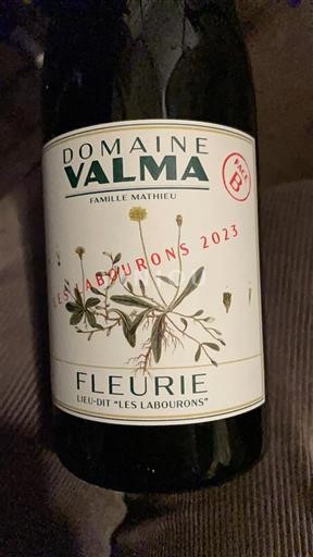 Rượu vang Rouge sec Les Labourons Face B Domaine Valma 2023 Pháp Beaujolais Fleurie AOC