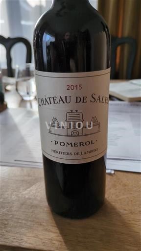 Bordeaux Pomerol Château Sales 2015
