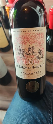 Bordeaux Haut-Médoc Le Baron de Malleret Senza annata