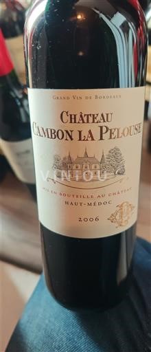 Bordeaux Haut-Médoc Château Cambon la Pelouse 2006