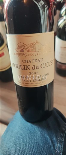 Bordeaux Saint-Émilion Grand Cru Grand Cru Classé Château Moulin du Cadet 2007