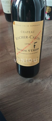 Bordeaux Montagne-saint-émilion Château Rocher-Calon 1996