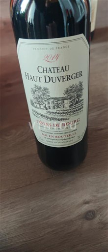 Bordeaux Côtes-de-bourg Château Haut Duverger 2019