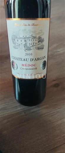 Bordeaux Médoc Château Argan 2010