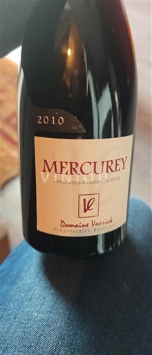 Wines Rouge sec Domaine Versiot 2010 France Burgundy Mercurey AOC