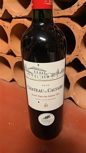 Bordeaux Saint-Émilion Grand Cru Grand Cru Château Calvaire 2016