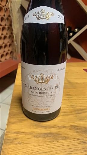 Bourgogne Không được chỉ định Premier Cru Jean Bouchard Clos Roussots 2018