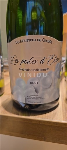Alsace Muscat Thierry Martin Les perles d'Elise Không niên vụ