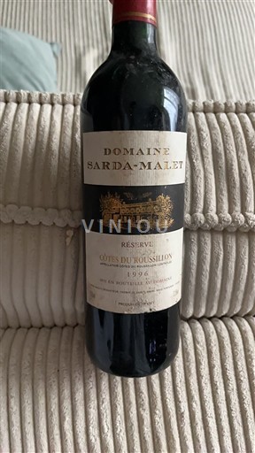 Wijnen Rouge sec Réserve Domaine Sarda-Malet 1996 Frankrijk Roussillon Côtes-du-Roussillon AOC