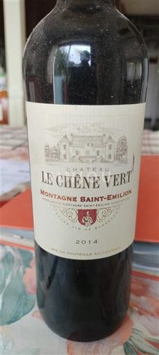 Bordeaux Montagne-saint-émilion Château Le Chêne Vert 2014
