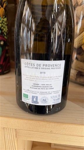Provence Côtes-de-Provence Domaine La Navicelle 2015
