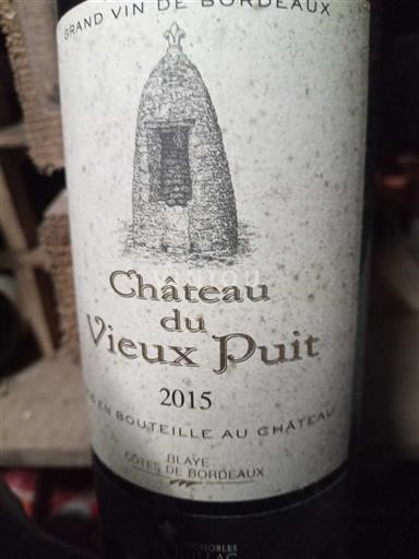 Bordeaux Blaye-côtes-de-bordeaux Château Vieux Puit 2015