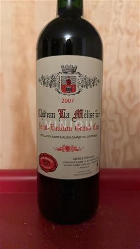 Bordeaux Saint-Émilion Grand Cru Grand Cru Château La Mélissine 2007