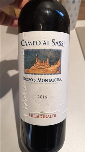 Tuscany Rosso di Montalcino Frescobaldi Campo ai Sassi 2016