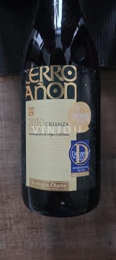 Rioja Bodegas Olarra Cerro Añon Crianza 2010