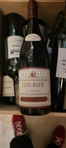Viinit Rouge sec Domaine Bonserine 1990 Ranska Rhônen laakso Côte-rôtie AOC