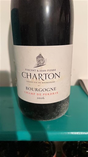 Bourgogne Vincent & Jean-Pierre Charton Champ de Perdrix 2016