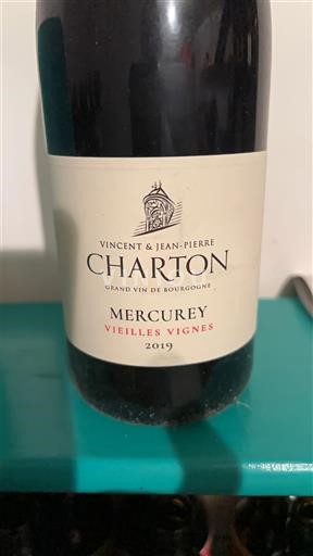 Wines Rouge sec Vieilles Vignes Vincent & Jean-Pierre Charton 2019 France Burgundy Mercurey AOC