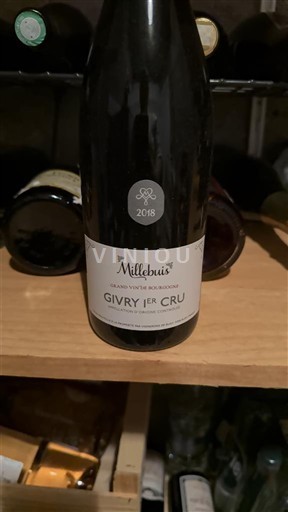 Rượu vang Rouge sec Millebuis 2018 Pháp Bourgogne Givry AOC Premier Cru