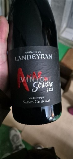 Víno Rouge sec Anar'Schiste Domaine Landeyran 2021 Francie Languedoc Saint-Chinian AOC