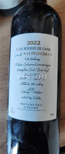 Tây Nam Cahors Les Roques de Cana Le Pech Dret 2022