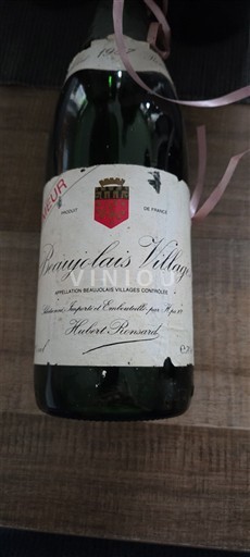 Beaujolais Beaujolais Villages Hubert Piraud 1987