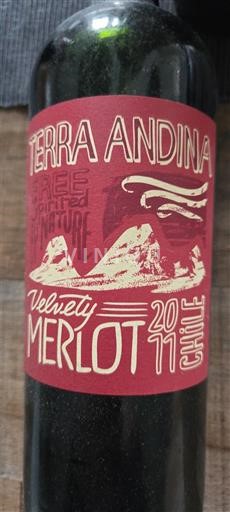 Wines Rouge sec Velvety Merlot Terra Andina 2011 Chile Maule Valley