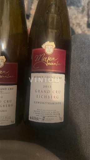 Alsace Ospecificerad Grand Cru Meyer Jean-Luc Grand Cru Eichberg Gewurztraminer 2013