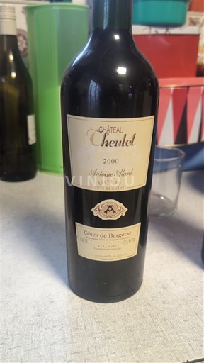 Vinos Rouge sec Antoine Allard Cuvée Tête de Chai Château Theulet 2000 Francia Sudoeste Côtes de Bergerac AOC