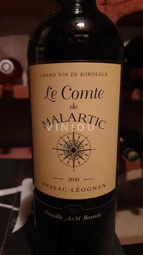 Bordeaux Pessac-Léognan Malartic Le Comte de Malartic 2019