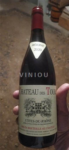 Údolí Rhôny Côtes-du-Rhône Château S Tours Réserve 2020